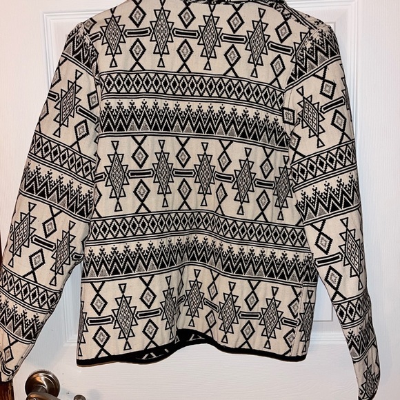 Jacquard Geometric Patterned Tapestry Jacket size Small - Picture 4 of 5